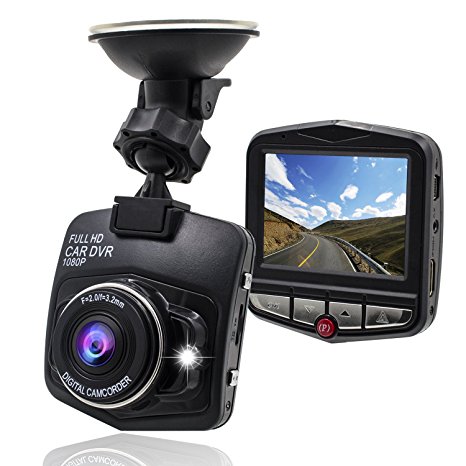 SMALL-EYE 1080P Dash Cam, Car DVR Car Dashboard Camera with 2.4" LCD 140 Wide Angle G-sensor Loop Recording Night Vision Car Video