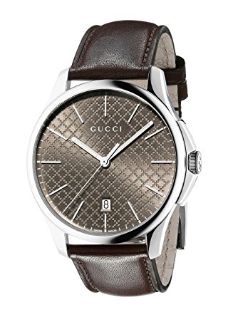 Gucci G-Timeless Analog Display Swiss Quartz Brown Unisex Watch(Model:YA126318)