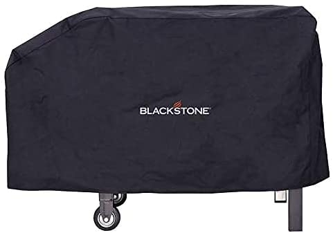 Blackstone 1529 Water, Weather Resistant Heavy Duty 600D Polyester Outdoor BBQ Grilling Cover –– Fits 28" Griddle with Shelf Attached & Tailgater, Black 1 Pack