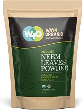 Organic Neem Powder 16 Ounces(1 Pound) - USDA Certified Organic. No Preservative and all Natural - HerbsIndia