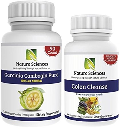 Colon Care and Garcinia Cambogia By Naturo Sciences, All Natural Combo Set