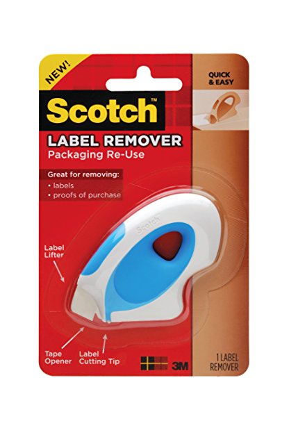 Scotch , Packaging Re-Use Label Remover, 2 x 3 x .5-Inches, (RU-LR)