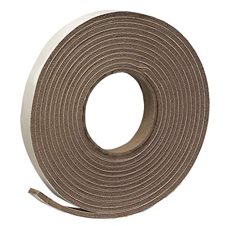 Frost King V449BH Vinyl Foam Tape 3/16-Inch, Brown