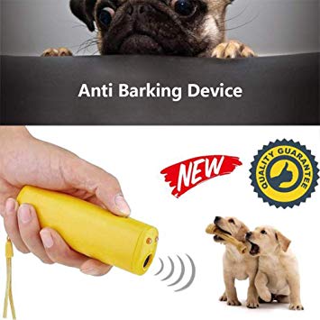 BSTORE Anti Barking Device Stop Dog Barking Ultrasonic Dog Bark Deterrent Dog Training Device with LED Flashlight(3 Color)