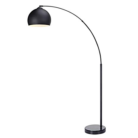 Teamson Design VN-L00013 Versanora - Arquer 66.93" Modern Arc Floor Lamp Reading Light for Living Room Bedroom