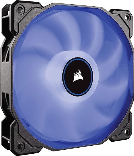 Corsair AF140 Air Series, 140 mm LED Low Noise Cooling Fan - Blue (Single Pack)