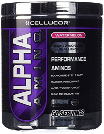 Cellucor Alpha Amino Acid Supplement with BCAA, Watermelon, 1.34 Pound