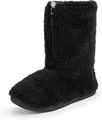 Polar Mens Sherpa Slipper BootsAnti-Slip Indoor Bootie Slipper with Funny Quote on its OutsoleSoft and Fluffy House Slipper with Memory FoamAnkle Boot Slippers