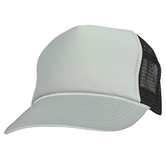 DALIX Two Tone Trucker Hat Summer Mesh Cap with Adjustable Snapback Strap