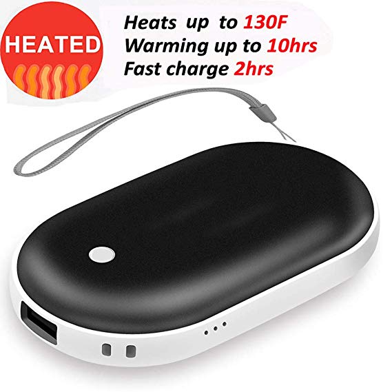 KEROLFFU Rechargeable Hand Warmer 5200mAH Electronic Portable Heating USB Backup Power Back Battery for Samsung iPhone