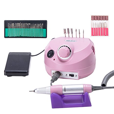 CO-Z 30,000 RPM Pro Electric Nail Drill Machine Kit for Acrylic Gel Natural Nails Manicure Pedicure Kit