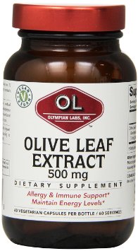 Olympian Labs Olive Leaf Extract, 500mg  60 Capsule