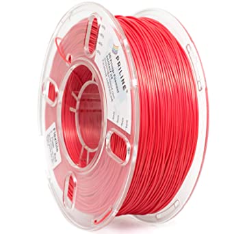 PRILINE TPU-1KG 1.75 3D Printer Filament, Dimensional Accuracy  /- 0.03 mm, 1kg Spool,Deep Red