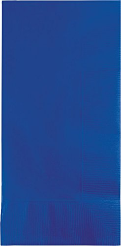 50-Count Touch of Color Paper Dinner Napkins, Cobalt