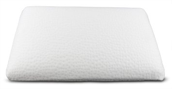 Just My Height "Ultra Slim" Full Size Memory Foam Pillow by Bristol Innovation | A Perfect, Thin & Firm 3-Inch Loft Suitable For Back & Stomach Sleepers - Alleviate Neck Pain - 5 Year Warranty