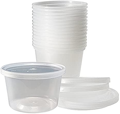 Delitainer 16 oz. Deli Food Containers w/ Lids - Pack of 36 By: Newspring