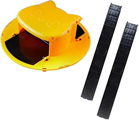 Upgrade Flip N-Slide Bucket Lid Mouse /Reusable Smart Rat Trap，Smart Rat Trap，Rat Trap Bucket，Bucket Rat Trap，Reusable Rat Trap，Smart Mouse Trap，Mouse Trap Bucket（Cat Design）