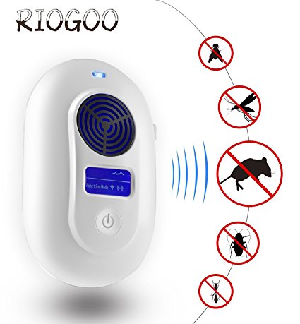 Ultrasonic Mouse Pest Rodent Control Repeller - Upgrade Version 6 in 1 Indoor Mouse,Mosquito, Pest, Insect & Rodent Control Repeller/Repellent Device - Eliminate All Types of Insects and Rodents 100% Safe for Humans and Pets(UK Plug,Simply Plug In)