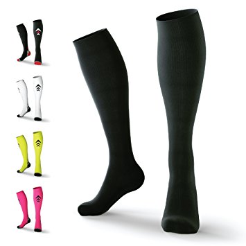 Rymora Compression Socks (Cushioned, Graduated Compression, Ergonomic fit for Men and Women) (Ideal for Sports, Work, Flight, Pregnancy)