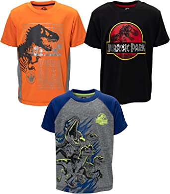 Jurassic World Park 3 Pack Graphic T-Shirt