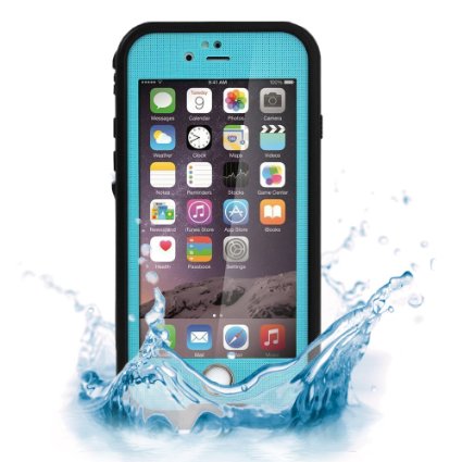 Ruky Water Resistant Best iPhone 6S Plus Waterproof Case for iPhone 6/6S Plus 5.5 Inches,Underwater Shockproof Snowproof Dirtpoof Protection Case - (Teal)