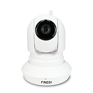 FREDI Indoor 1.0 Megapixe 720P Wireless WiFi IP 2.4G Network Camera Surveillance with IR-Cut 2way Audio and Night Vision with WiFi Antenna