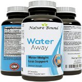 Pure and Potent Water Pills - Reduce Excess Water in the Body Weight Loss and Appetite Suppressant Benefits - Natural Food Grade Source of Vitamin B6 - Pyridoxine Hydrochloride - Dandelion Root  Green Tea Diuretic for Women and Men- USA Made By Nature Bound