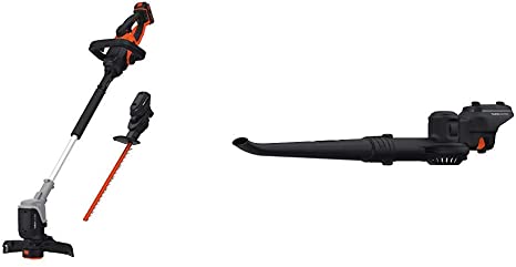 BLACK DECKER 20V MAX Interchangeable System Kit with Leaf Blower Gutter Attachment (BCASK890E1 & BCASBL70B)