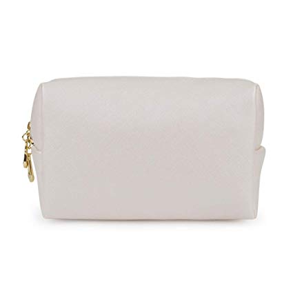 HOYOFO Makeup Bag Travel Small Cosmetic Bags Makeup Pouch for Purse, Beige