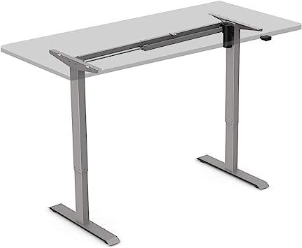 FLEXISPOT EC1S Height Adjustable Desk Frame Electric Sit Stand Desk Base Home Office Stand up Desk(Gray Frame ONLY)