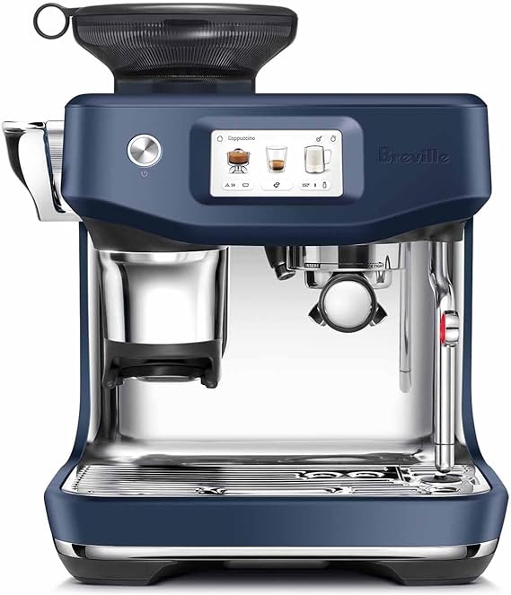 Breville Barista Touch Impress Espresso Machine with Grinder, BES881BSS - Damson Blue