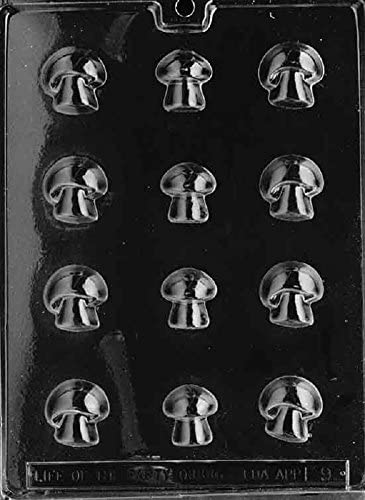 Grandmama's Goodies F009 Mushroom Chocolate Candy Mold with Exclusive Molding Instructions