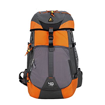 Kimlee 40L Large Back Packs Mountaineering Bag Water Resistant Nylon Camping Travel Hiking Daypack,Internal Frame Backpacks