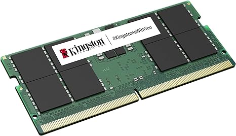 Kingston ValueRAM 32GB (2x16GB) Kit of 2 4800MT/s DDR5 Non-ECC CL40 SODIMM 1Rx8 KVR48S40BS8K2-32 Laptop Memory