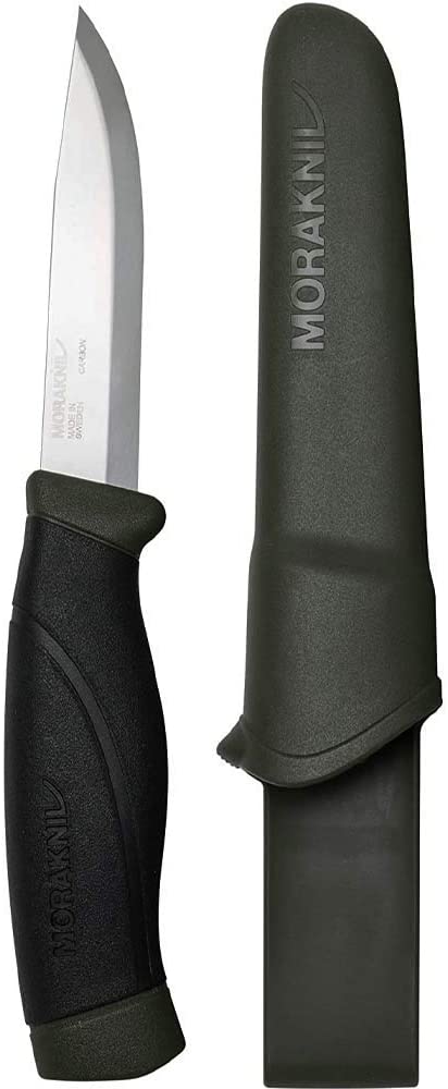 Morakniv Companion Heavy Duty Knife with Sandvik Carbon Steel Blade, 0.125/4.1-Inch