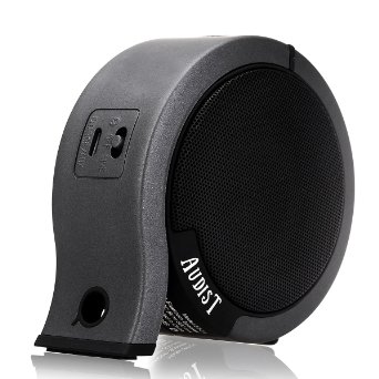 AUDIST Wireless Bluetooth Speaker - Powerful Sound with Enhanced Bass for Music Streaming and Hands-Free Calling. Premium Portable Speaker System Compatible with All Bluetooth Devices - Black