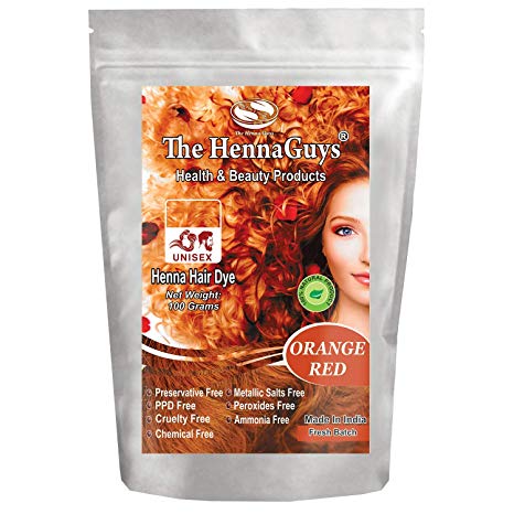 Red/Orange Henna Hair Dye/Color - 1 Pack - The Henna Guys