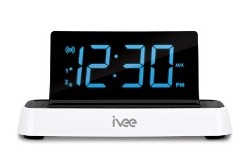 ivee Flex: Voice-Activated Clock Radio (FM), White