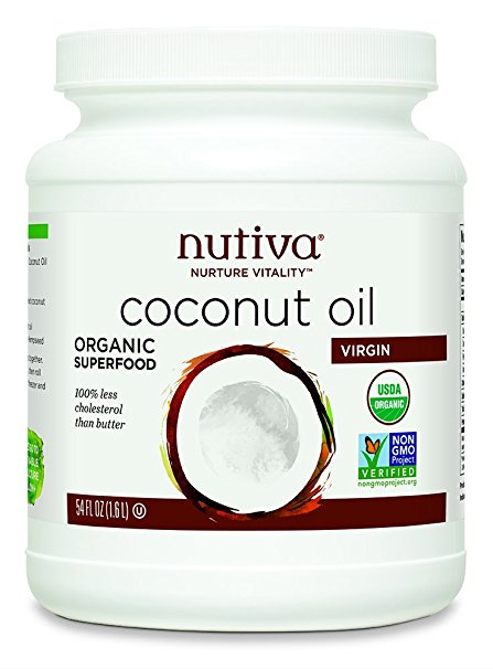 Nutiva Organic Organic Virgin Coconut Oil, 54-ounce/1.6L