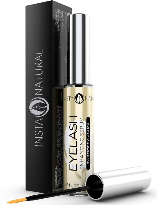 Eyelash and Eyebrow Growth Serum 10ML Best Lash Enhancing Treatment for Longer Fuller Eyelashes and Thicker Eyebrows - With Pentapeptide-17 and Clinically Proven SymPeptide XLash Formula