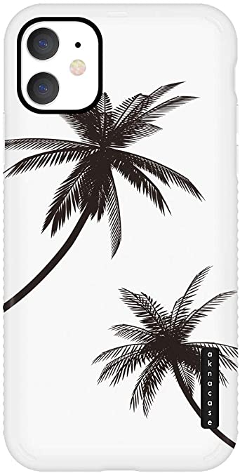 iPhone 11 Case Tropical Leaf, Akna GripTight Series High Impact Silicon Cover with Ultra Full HD Graphics for iPhone 11 (Graphic 102153-C.A)
