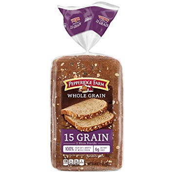 Pepperidge Farm Whole Grain 15 Grain Bread, 24 oz. Bag