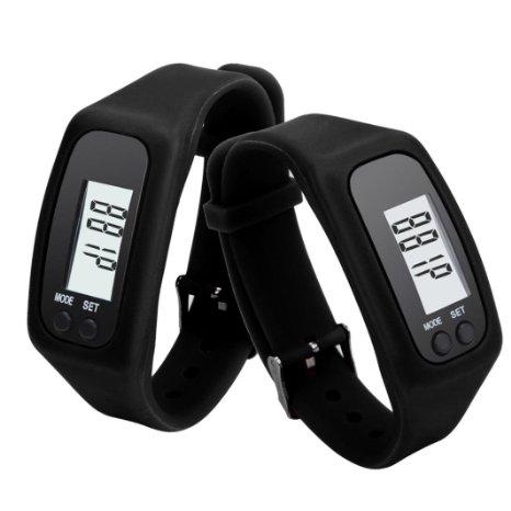DZT1968® Digital LCD Pedometer Run Walking Distance Watchband Bracelet Fitness Trackers