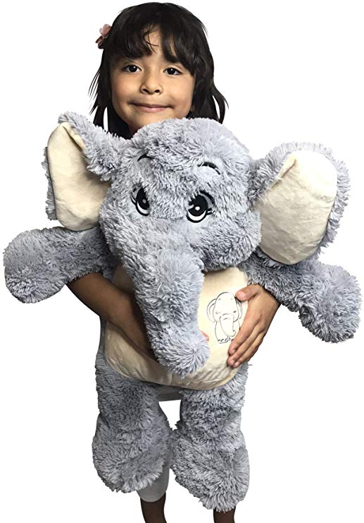 ECEJIX 24" XL Elephant Stuffed Animal Plush Toys Gifts for Kids