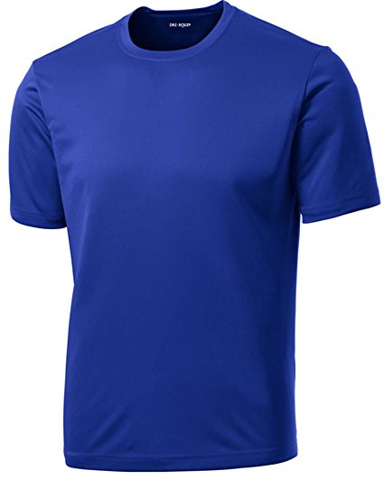 DRI-EQUIP Men's Big & Tall Short Sleeve Moisture Wicking Athletic T-Shirts