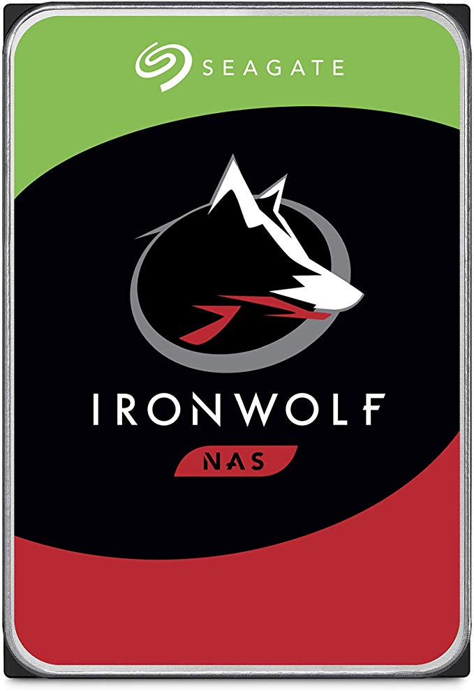 Seagate 3 TB IronWolf 3.5 Inch Internal Hard Drive for 1-8 Bay NAS Systems (5900 RPM, 64 MB Cache, 180 TB/year Workload Rating, Up to 180 MB/s, Model: ST3000VNZ07/VN007)