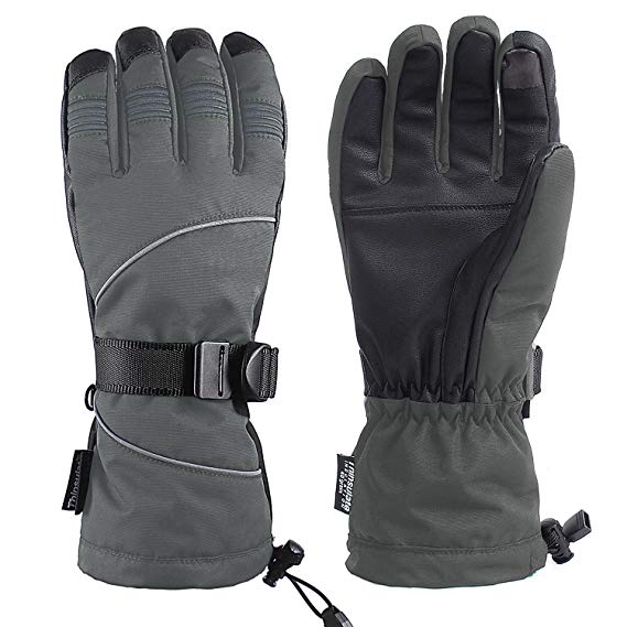 Unigear Ski Gloves, Waterproof Winter Snow Gloves with Sensitive Touchscreen Function