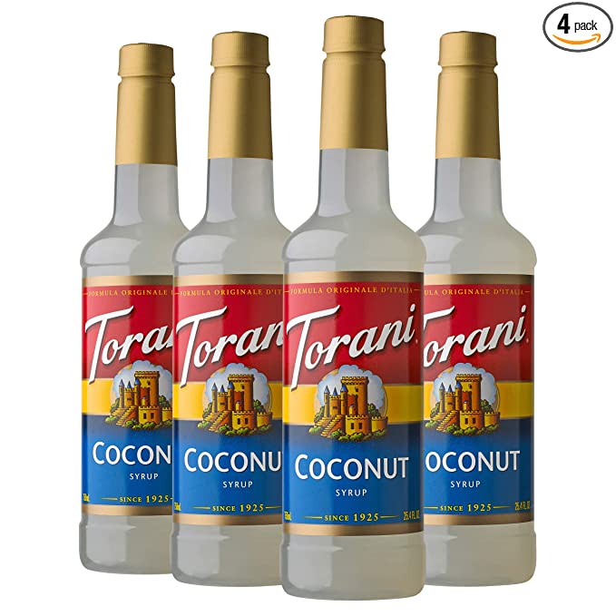 Torani Syrup, Coconut, 25.4 Ounce (Pack of 4)