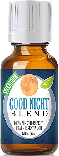 Good Night Essential Oil Blend 100% Pure, Best Therapeutic Grade - 30ml - Comparable to Doterra's Serenity & Young Living's Peace & Calming Blend - Chamomile, Clary Sage, Copaiba, French Lavender, Peru Balsam, Sandalwood, Sweet Marjoram, Ylang Ylang - 30ml / 1 (Oz) Ounce