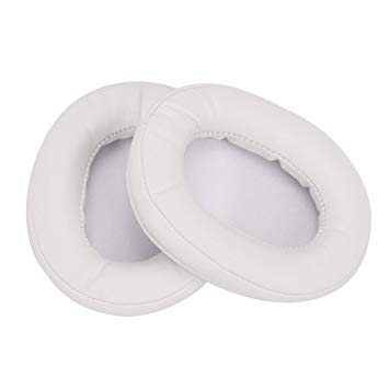 Oriolus Replacement EarPads Ear Cushions for Audio-Technica ATH-MSR7 ATH-M50X ATH-M20 ATH-M40 ATH-M40X SX1 Headphones with Storage Case (White)